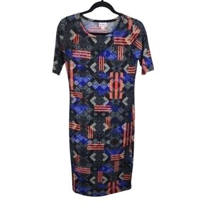LuLaRoe Geometric Midi dress Women XS